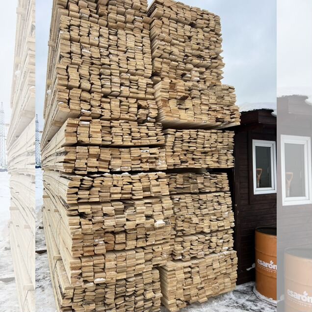 Доска обрезная 25×100×6000, 1 и 2 сорт, ракурс 2