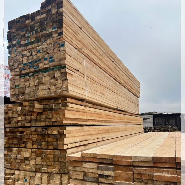 Доска обрезная 50×150×6000, 1 и 2 сорт, ракурс 2