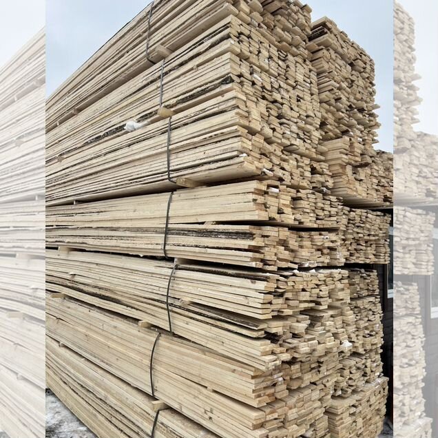 Доска обрезная 25×100×6000, 1 и 2 сорт, ракурс 3